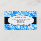 Cartes de visite abstraits de texture de l'eau de (Dos)