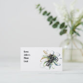 Cartes de visite abstraits de vélo de saleté (Debout devant)