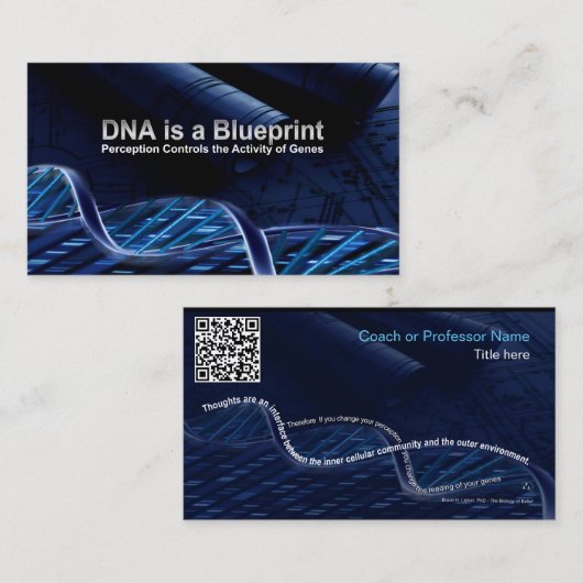 CARTES DE VISITE ADN (Devant / Derrière)