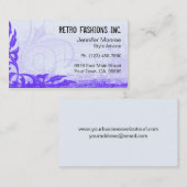 Cartes de visite affligés par grunge de myrtille (Devant / Derrière)