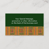 Cartes de visite africains (Dos)
