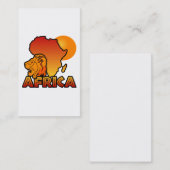 Cartes de visite africains - personnaliser (Devant / Derrière)