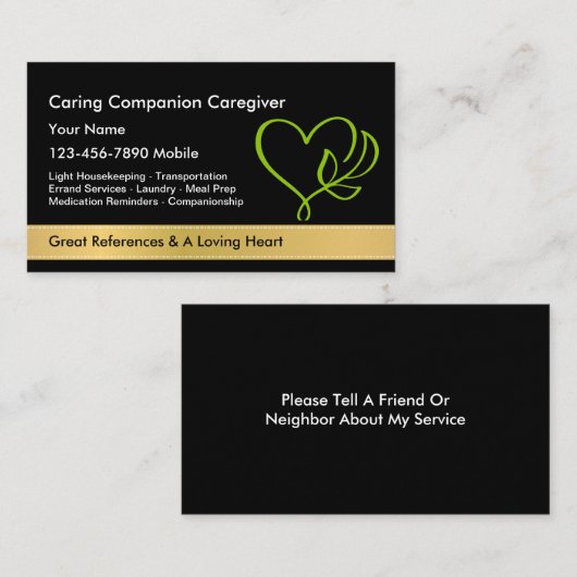 Cartes de visite aidants (Devant / Derrière)