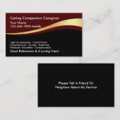 Cartes de visite aidants (Devant / Derrière)