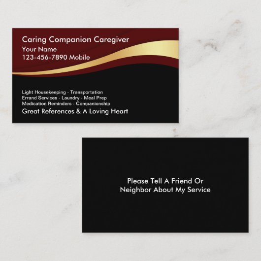 Cartes de visite aidants (Devant / Derrière)