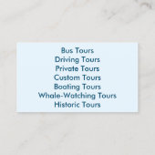 cartes de visite - ALASKA (Dos)