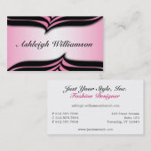 Cartes de visite alternatifs de rose d'impression (Devant / Derrière)