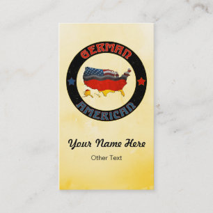 Cartes de visite américains allemands de coutume