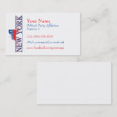 Cartes de visite américains - New York (Devant / Derrière)