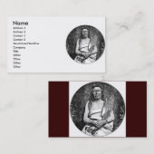 Cartes de visite amérindiens (Devant / Derrière)