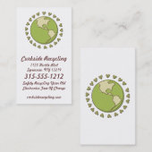 Cartes de visite amicaux de réutilisation (Devant / Derrière)