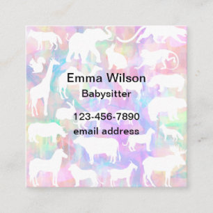Cartes de visite amusantes et uniques pour babysit