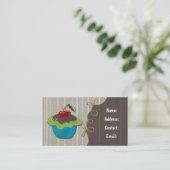 cartes de visite amusants cupcake (Debout devant)