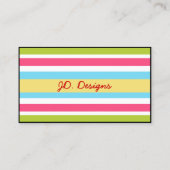 Cartes de visite amusants et colorés (Dos)