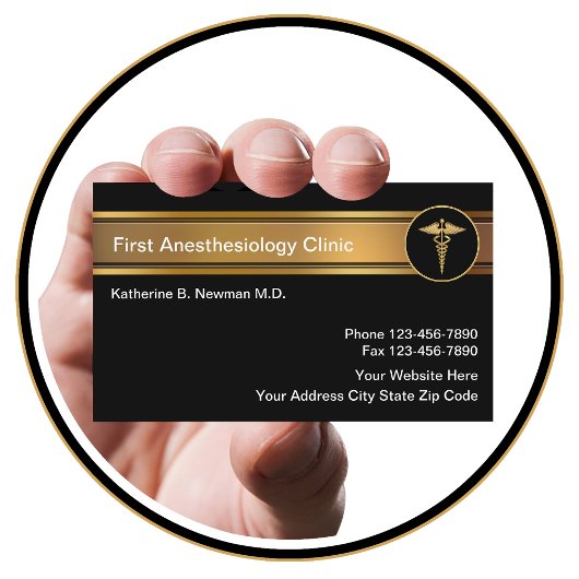 Cartes de visite anesthésistes