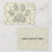 Cartes de visite animaux blancs criqués (Devant / Derrière)