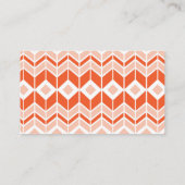 Cartes de visite animaux mignons de Fox d'orange (Dos)