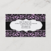 Cartes de visite Antique rose Damask (Dos)