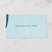 Cartes de visite aqua abstraits (Dos)