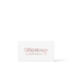 Cartes de visite aquarel rosé et écriture en gris