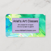 Cartes de visite aquarelle (Devant)