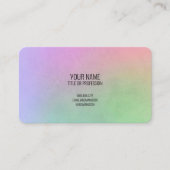 Cartes de visite arc-en-ciel, logo personnalisé (Devant)