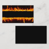 Cartes de visite ardents de flammes du feu (Devant / Derrière)