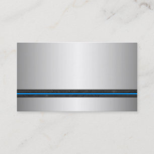 Cartes de visite argentés de regard en métal