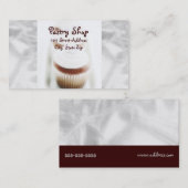 Cartes de visite argentés de remous de petit (Devant / Derrière)