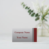 Cartes de visite argentés et rouges classiques (Debout devant)