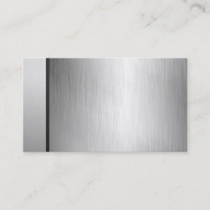 Cartes de visite argentés professionnels