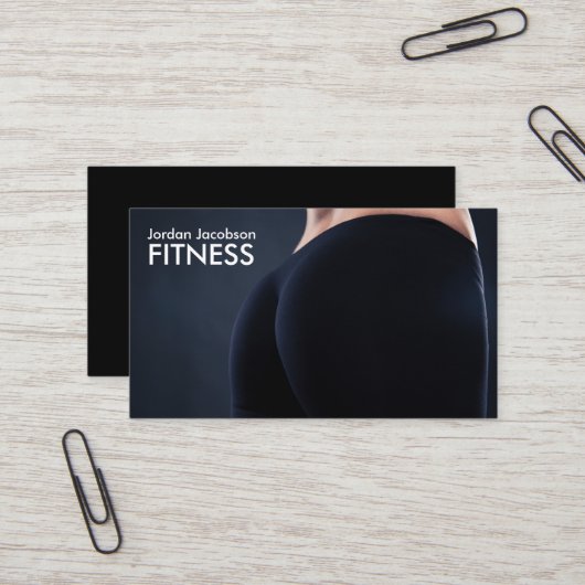 Cartes de visite arrière de la forme physique de (Devant/Arrière en situation)