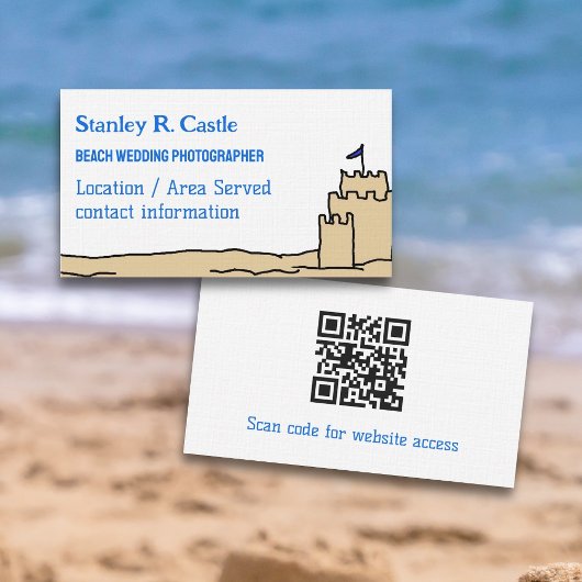 Cartes de visite Art Château de Sable
