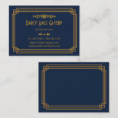 Cartes de visite Art déco (Devant / Derrière)