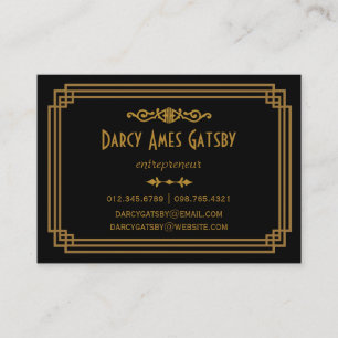 Cartes de visite Art déco