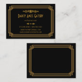 Cartes de visite Art déco (Devant / Derrière)