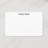 CARTES DE VISITE ART&DESIGN STYLE (Dos)