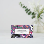 Cartes de visite Art fluide abstrait tourbillons c (Debout devant)