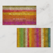 Cartes de visite artisanaux (Devant / Derrière)