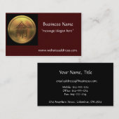 Cartes de visite asiatiques de "destin" de pièce (Devant / Derrière)