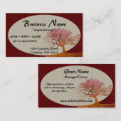 Cartes de visite asiatiques de l'arbre D2 de (Devant / Derrière)