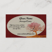 Cartes de visite asiatiques de l'arbre D2 de (Dos)