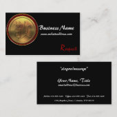 Cartes de visite asiatiques de "respect" de pièce (Devant / Derrière)