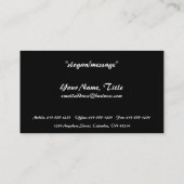 Cartes de visite asiatiques de "respect" de pièce (Dos)