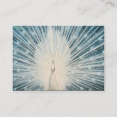 Cartes de visite assez blancs de paon (Dos)