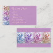 Cartes de visite assez colorés de roses (Devant / Derrière)