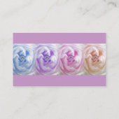 Cartes de visite assez colorés de roses (Dos)