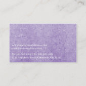 Cartes de visite assez pourpres d2 de fleur d'iris (Dos)