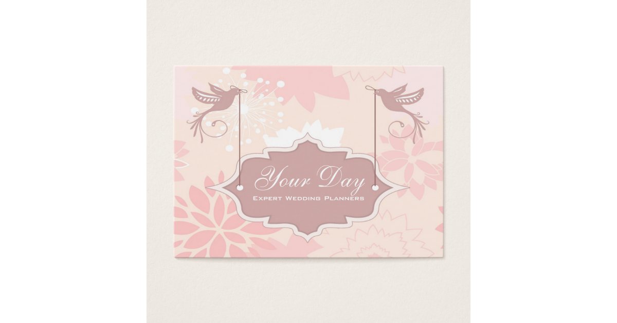  Cartes  de  visite  assez roses de  wedding  planner  Zazzle be