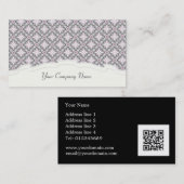 Cartes de visite assez roses élégants de coutume (Devant / Derrière)